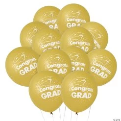 Congrats Grad 11" Latex Balloons - 48 Pc.