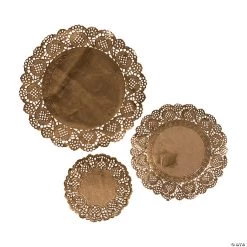 Gold Doilies - 36 Pc.