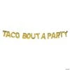 Gold Fiesta Taco Bout A Party Mylar Balloon Banner - 15 Pc. 1 Gold Fiesta Taco Bout A Party Mylar Balloon Banner - 15 Pc. -Party Decorations Sales Shop gold fiesta taco bout a party mylar balloon banner 15 pc 13833050