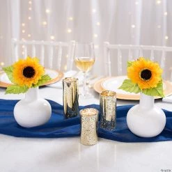 Gold-Flecked Mercury Cylinder Candle Holders - 3 Pc. -Party Decorations Sales Shop gold flecked mercury cylinder candle holders 3 pc 13785763 a02