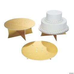 Gold Foil Dessert Riser Set - 3 Pc. -Party Decorations Sales Shop gold foil dessert riser set 3 pc 13958970 a01