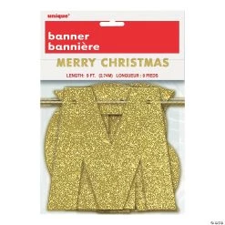 Gold Glitter Merry Christmas Garland 7 Gold Glitter Merry Christmas Garland -Party Decorations Sales Shop gold glitter merry christmas garland13902856 a02