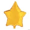 Gold Star-Shaped 18" Mylar Balloons - 12 Pc. -Party Decorations Sales Shop gold star shaped 18 mylar balloons 12 pc 70 2880