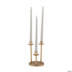 Gold Three-Arm Candelabra 5 Gold Three-Arm Candelabra -Party Decorations Sales Shop gold three arm candelabra13754059 a01