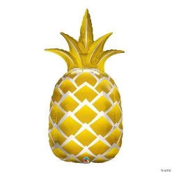 Golden Pineapple 44" Mylar Balloon