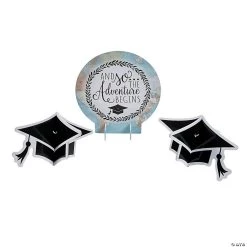 Grad Adventure Centerpieces - 3 Pc.