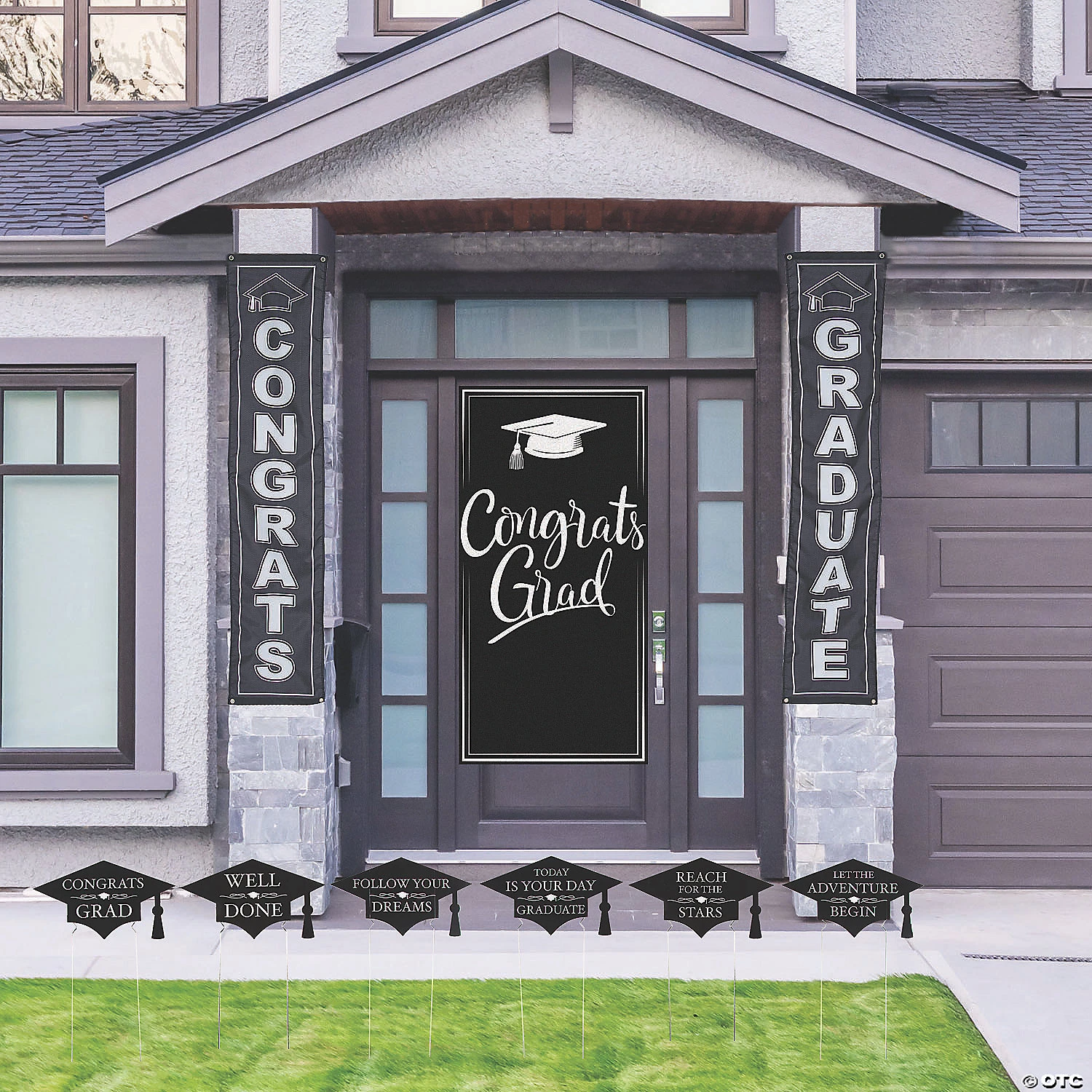 Graduate Porch Decorating Kit - 4 Pc. 3 Graduate Porch Decorating Kit - 4 Pc.