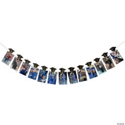 Graduation Hats Photo Clip Banner - 14 Pc.