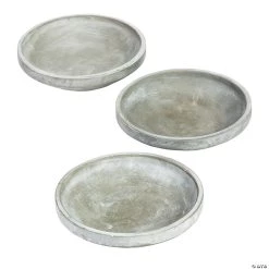 Grey Ceramic Centerpiece Trays - 3 Pc.