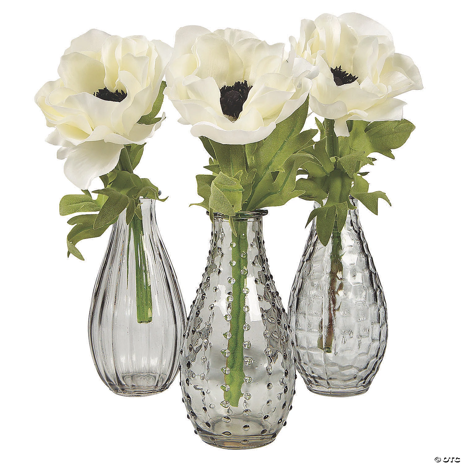 Grey Vintage Glass Bud Vases - 3 Pc. 4 Grey Vintage Glass Bud Vases - 3 Pc. - Image 2