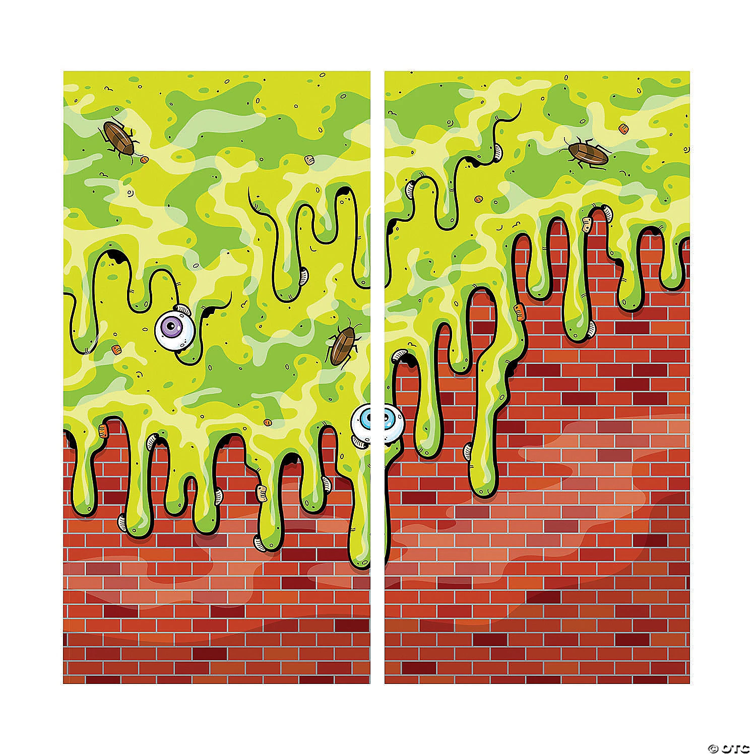 Gross Slime Plastic Backdrop - 3 Pc. 4 Gross Slime Plastic Backdrop - 3 Pc. - Image 2