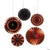 Halloween Foil Hanging Fans - 6 Pc. 2 Halloween Foil Hanging Fans - 6 Pc. -Party Decorations Sales Shop halloween foil hanging fans 6 pc 13910617
