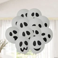 Halloween Ghost 11" Latex Balloons - 48 Pc. -Party Decorations Sales Shop halloween ghost 11 latex balloons 48 pc 13703458 a02