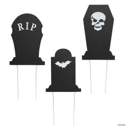 Halloween Headstone Yard Signs - 3 Pc. -Party Decorations Sales Shop halloween headstone yard signs 3 pc 13981375 a01