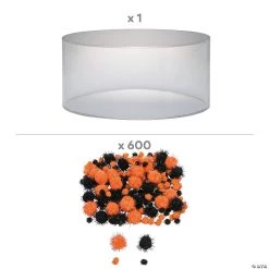 Halloween Orange & Black Fillable Cake Stand Kit - 601 Pc. -Party Decorations Sales Shop halloween orange and black fillable cake stand kit 601 pc 13989588 a01