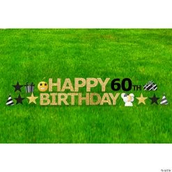 Happy 60th Birthday Yard Sign Kit