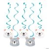 Happy Bear Hanging Swirl Decorations - 5 Pc. 2 Happy Bear Hanging Swirl Decorations - 5 Pc. -Party Decorations Sales Shop happy bear hanging swirl decorations 5 pc 13911580