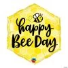 Happy Bee Day Hexagon-Shaped 20" Mylar Balloon -Party Decorations Sales Shop happy bee day hexagon shaped 20 mylar balloon13993360
