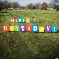Happy Birthday Yard Sign