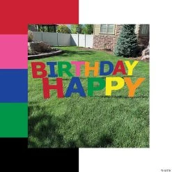 Happy Birthday Yard Signs - 13 Pc.