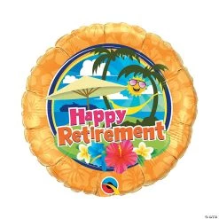 Happy Retirement 18" Mylar Balloon