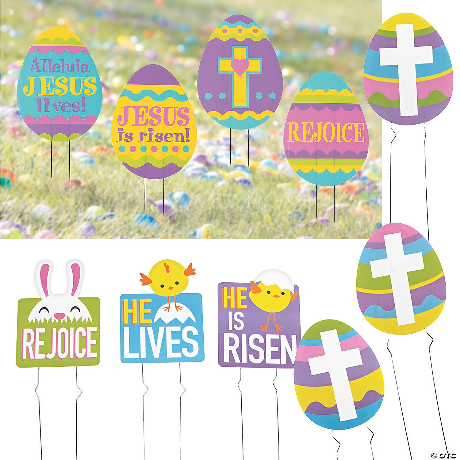 He Lives Easter Yard Sign Kit – 10 Pc. 3 He Lives Easter Yard Sign Kit – 10 Pc.