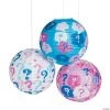He or She Hanging Paper Lanterns - 6 Pc. -Party Decorations Sales Shop he or she hanging paper lanterns 6 pc 13810214