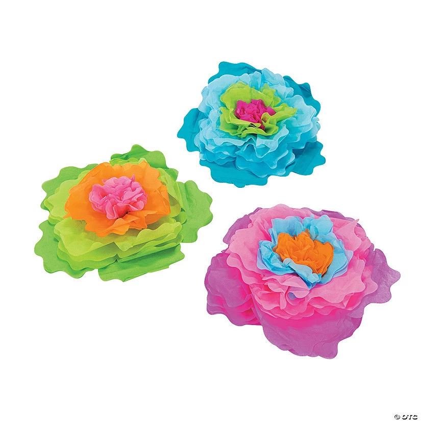 Hibiscus Flower Centerpieces - 3 Pc. 3 Hibiscus Flower Centerpieces - 3 Pc.