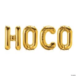 Hoco Gold 34" Mylar Balloon Kit - 4 Pc.