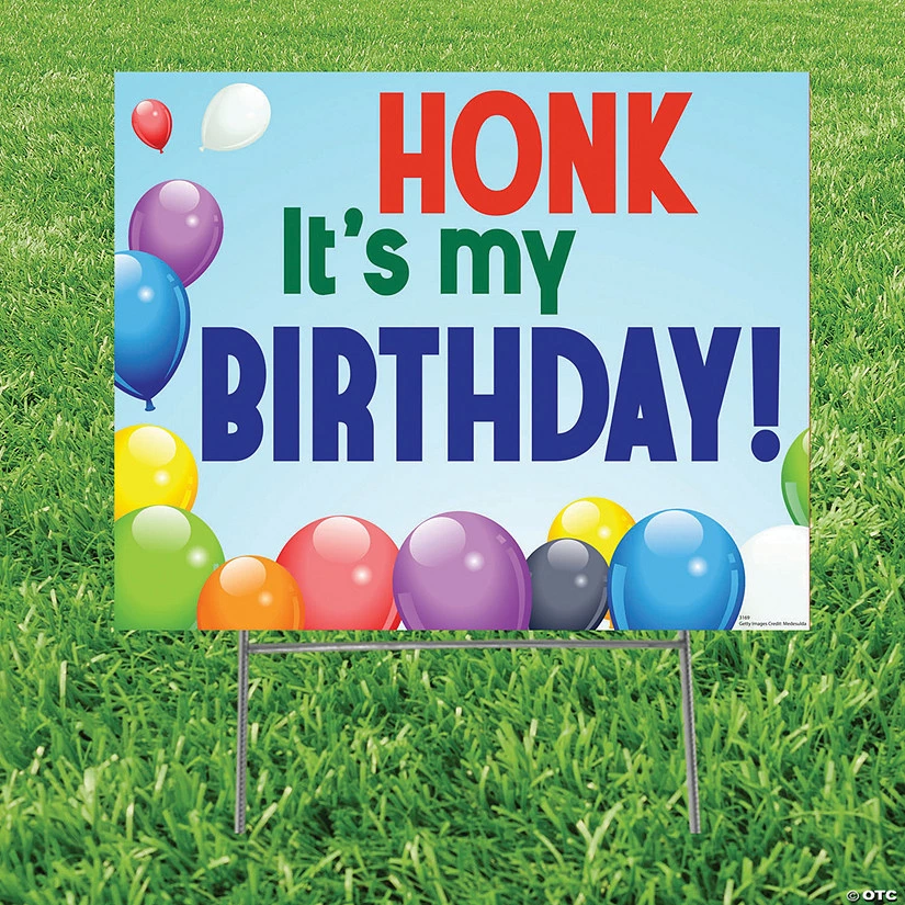 Honk It’s My Birthday Yard Sign 3 Honk It’s My Birthday Yard Sign