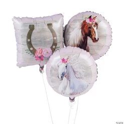 Horse Party 18" Mylar Balloons - 3 Pc.