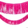 Tissue Fringe Garland 1 Tissue Fringe Garland -Party Decorations Sales Shop hot pink tissue paper fringe garland13964241
