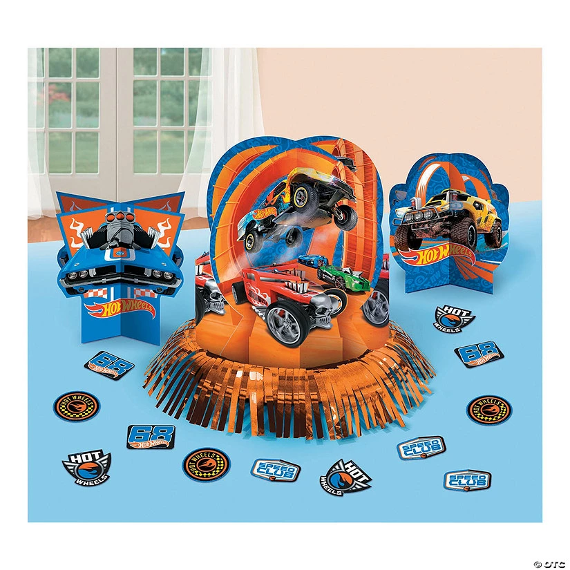 Hot Wheels® Table Decorating Kit 3 Hot Wheels® Table Decorating Kit