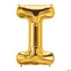 I Gold Letter 34" Mylar Balloon -Party Decorations Sales Shop i gold letter 34 mylar balloon13930298