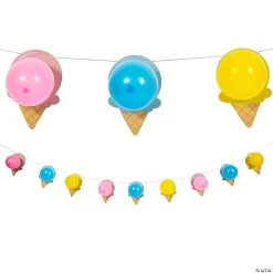 Ice Cream Latex Balloon Garland Kit – 19 Pc.