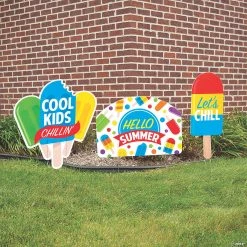 Ice Pop Party Yard Signs - 3 Pc.