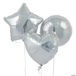 Iridescent 18" Mylar Balloons - 3 Pc.