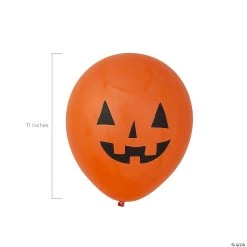 Jack-O’-Lantern 11" Latex Balloons - 48 Pc. -Party Decorations Sales Shop jack o lantern 11 latex balloons 48 pc 25 24100 a01