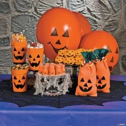 Jack-O’-Lantern 11" Latex Balloons - 48 Pc. -Party Decorations Sales Shop jack o lantern 11 latex balloons 48 pc 25 24100 a02