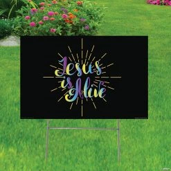 Jesus Is Alive Yard Sign