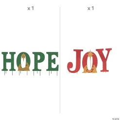 Joy & Hope Yard Sign Decorating Set - 7 Pc. -Party Decorations Sales Shop joy and hope yard sign decorating set 7 pc 13979868 a01