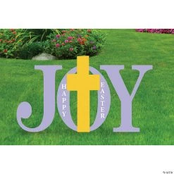 Joy Easter Yard Signs