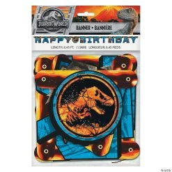 Jurassic World™ Birthday Paper Banner -Party Decorations Sales Shop jurassic world birthday paper banner13723186 a06
