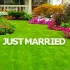 Just Married Letters Yard Sign -Party Decorations Sales Shop just married letters yard sign13971059