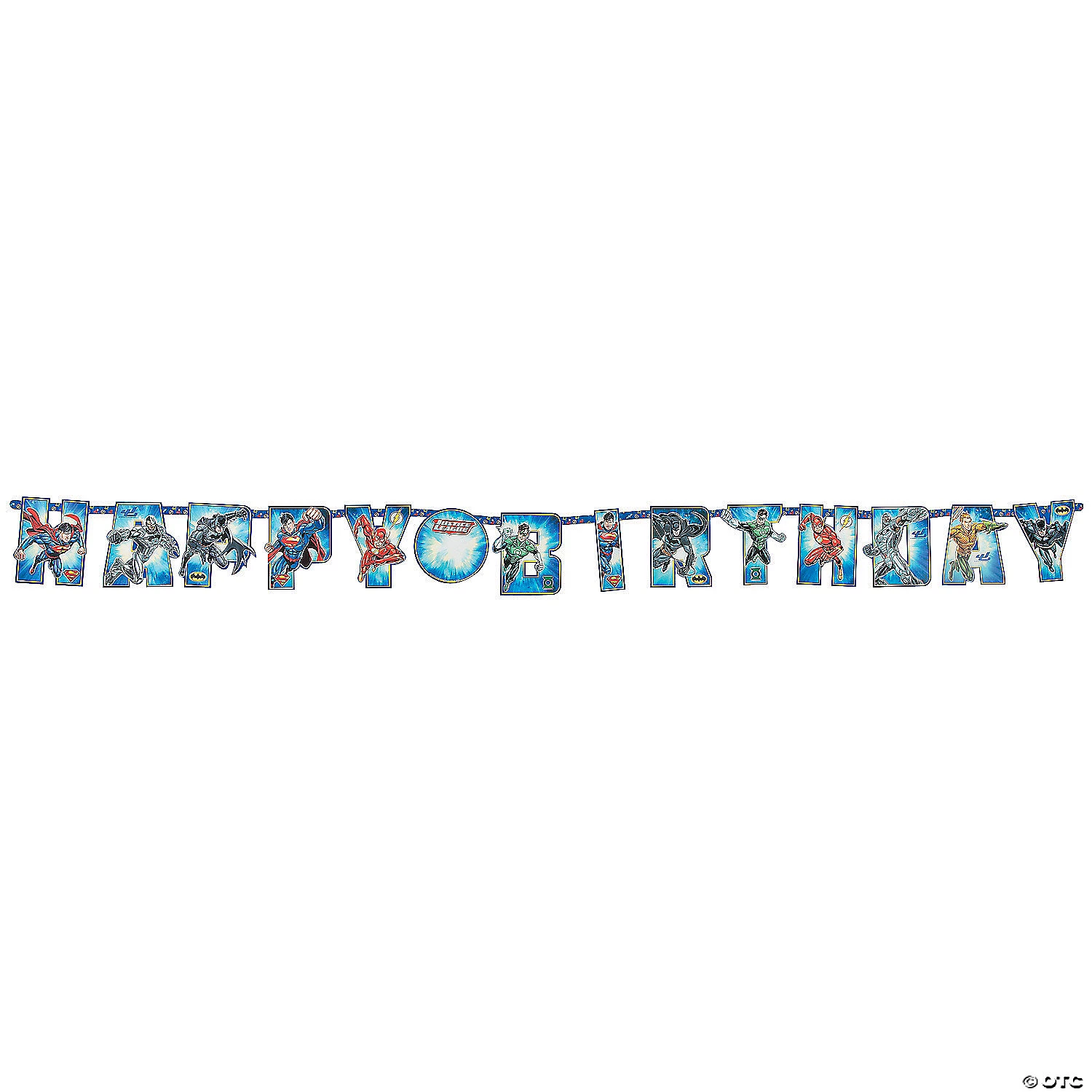 Justice League™ Add-an-Age Jumbo Letter Paper Banner 3 Justice League™ Add-an-Age Jumbo Letter Paper Banner