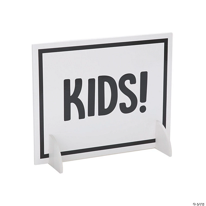 Kid’s Activity Table Sign 3 Kid’s Activity Table Sign