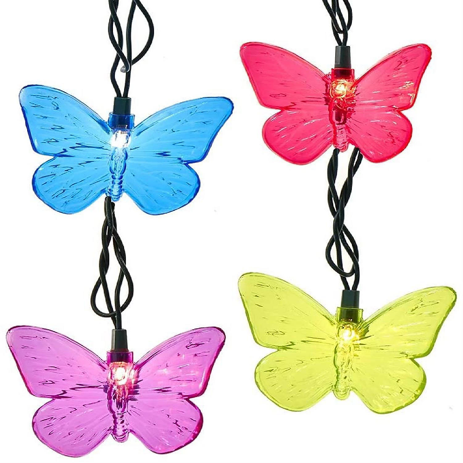 Kurt Adler #UL4338 Novelty Butterfly String Lights, Multi-Colored, 11.5 feet 4 Kurt Adler #UL4338 Novelty Butterfly String Lights, Multi-Colored, 11.5 feet - Image 2