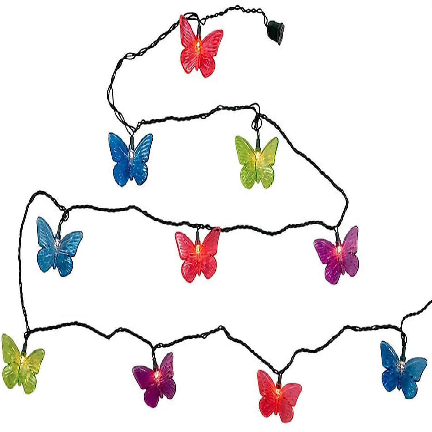 Kurt Adler #UL4338 Novelty Butterfly String Lights, Multi-Colored, 11.5 feet 3 Kurt Adler #UL4338 Novelty Butterfly String Lights, Multi-Colored, 11.5 feet