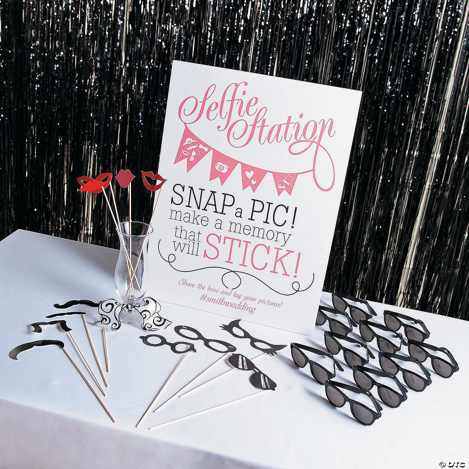 Large Metallic Fringe Backdrop Curtains 5 Large Metallic Fringe Backdrop Curtains - Image 3