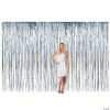 Large Metallic Fringe Backdrop Curtains -Party Decorations Sales Shop large silver metallic fringe backdrop curtain3 6194